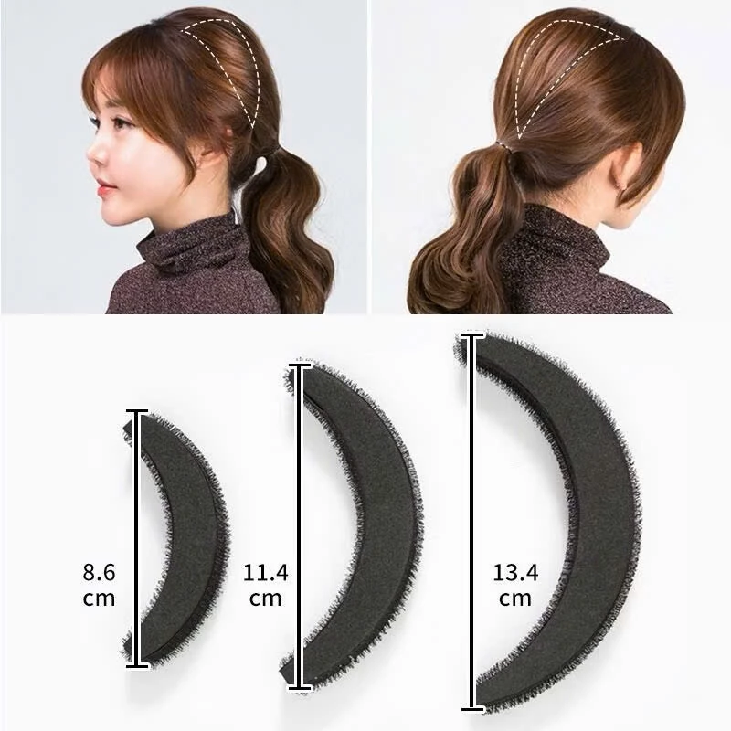 Bộ 3 đệm phồng tóc, sét 3 cái độn phồng mái đồn tóc mặt trăng