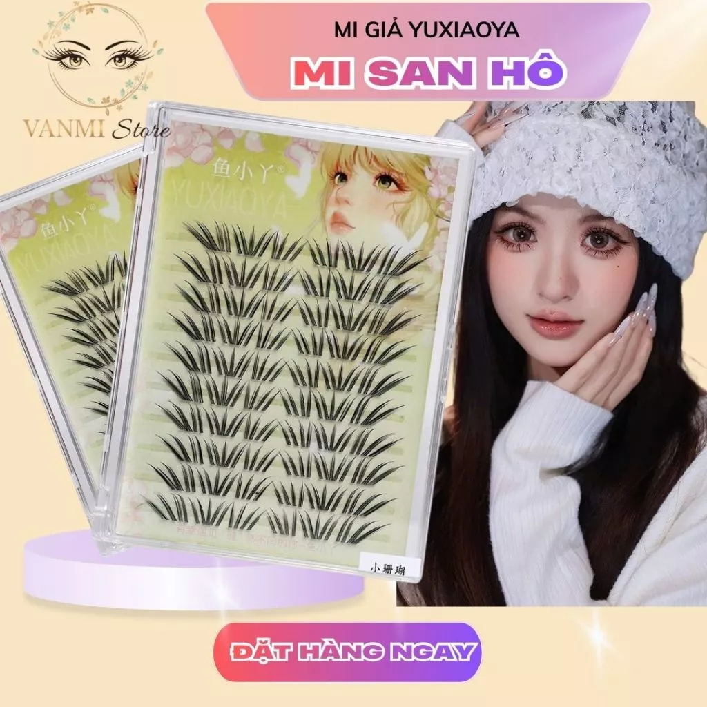 Lông Mi Giả Cụm San Hô, Dùng Cho Trang Điểm Hằng Ngày - Vanmi Store