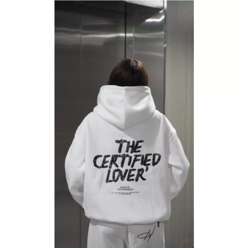 Áo Khoác Hoodie Nam Nữ Form Rộng Unisex In Chữ THE CERTIFIED LOVER, Nỉ Bông Dày Dặn, Áo Hoodie Streetwear Basic