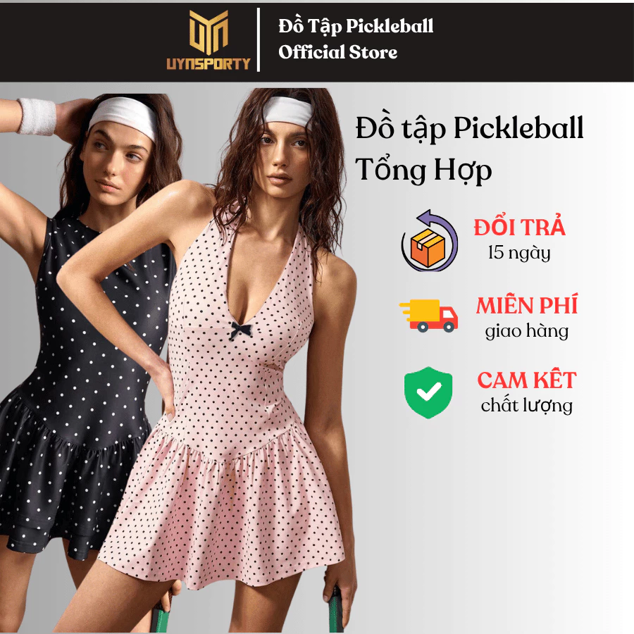 Váy Pickleball Nữ UYNSPORTY Xếp Ly Thể Thao, Váy Tập, Váy Tennis, Bộ Đồ Pickleball Nữ [3]