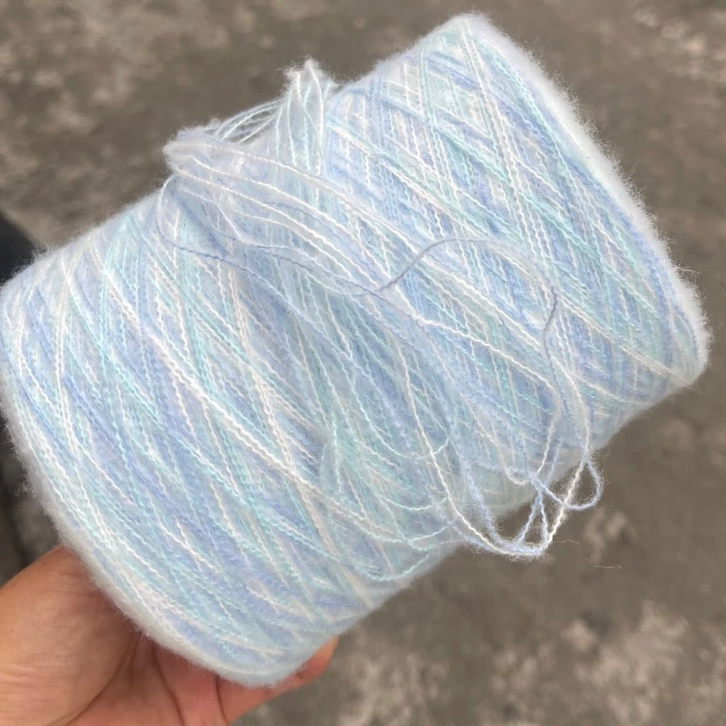 Len Mohair Gảy Sợi Nhiều Màu 500G | Hiệu Ứng Pastel Dễ Thương Đan Móc Handmade