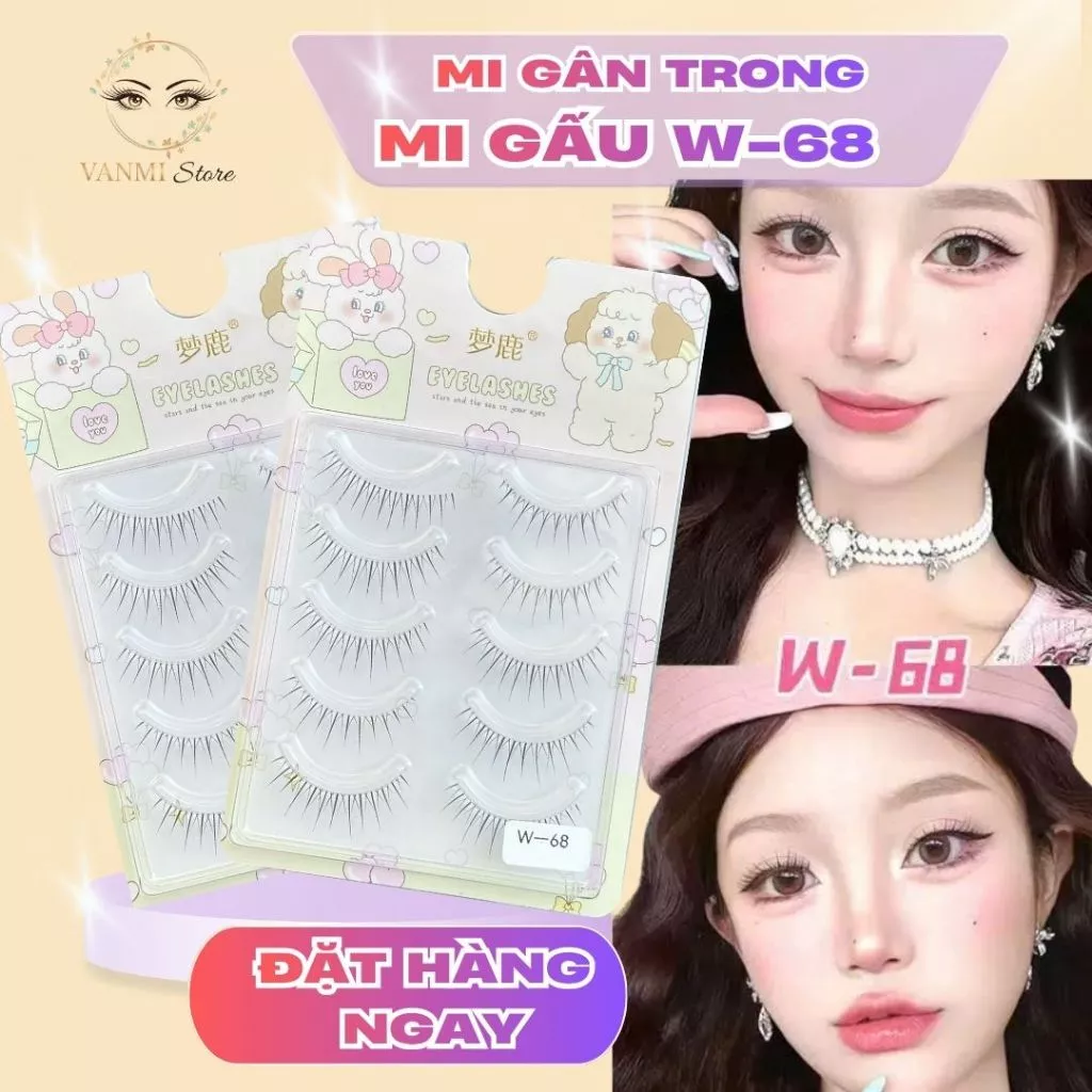 Mi Giả Gân Trong W-68 Sợi Mi Tia Mỏng Tự Nhiên - Vanmi Store