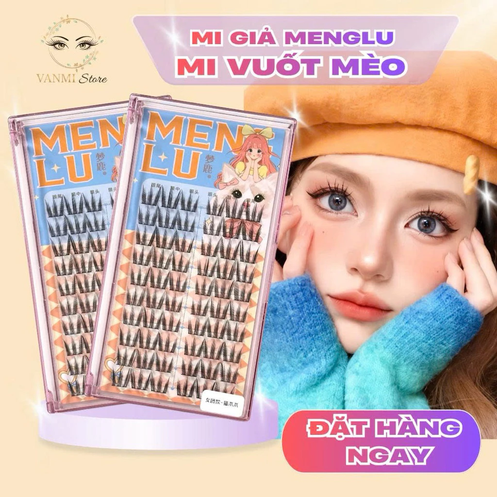 Mi Giả Vuốt Mèo - Mi Menglu form tự nhiên, cụm 10 hàng - Vanmi Store