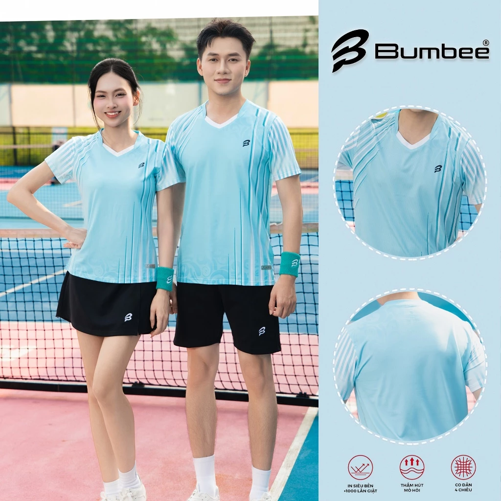 Áo Thể Thao Bumbee B – Nam Nữ Trẻ Trung, Thấm Mồ Hôi, Dễ Phối Mọi Outfit (393 Xanh Ngọc)