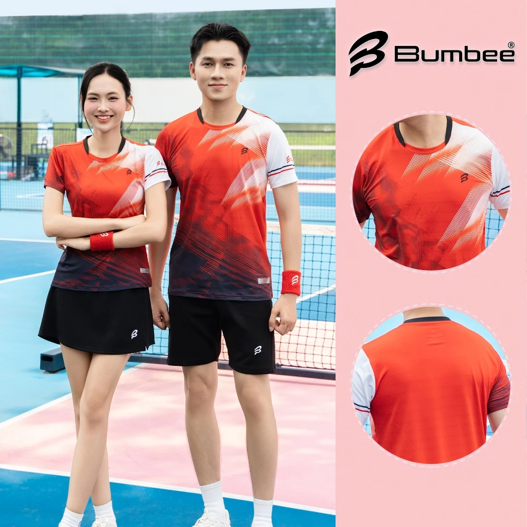 Set quần áo Bumbee B thể thao đa năng – Dành cho gym, tennis, cầu lông, pickleball (MXB Đỏ)