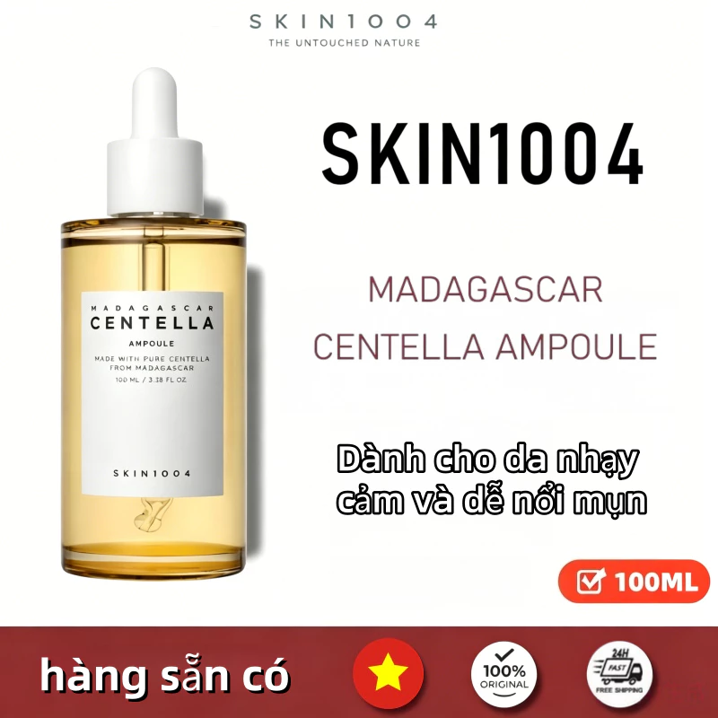 Tinh chất rau má Skin1004 Madagascar centella asiatica ampoule 100ml làm giảm, ngăn ngừa mụn và phục hồi da