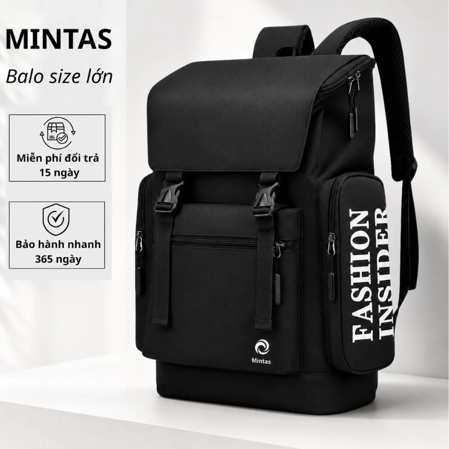 Balo Unisex Size Lớn Chống Nước, ba lô cỡ lớn đa năng đi học đi du lịch MINTAS BACKPACK