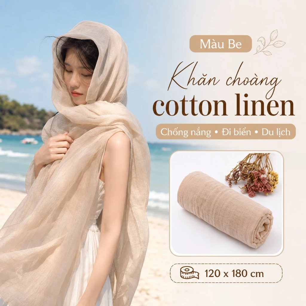 Khăn lụa lớn 120x180cm – Che nắng, thoáng khí, mềm mại, cần thiết cho du lịch, quà tặng ngày lễ ý nghĩa