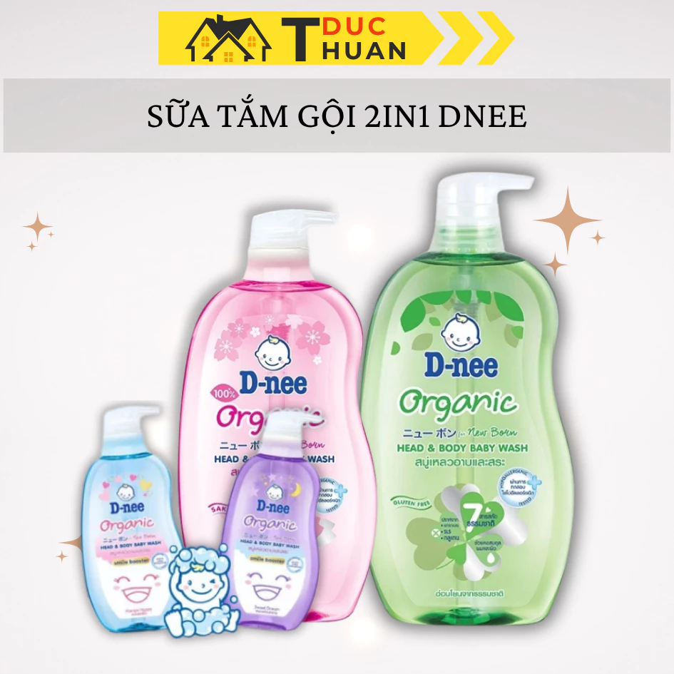 Sữa Tắm Gội Dnee Thơm Mát An Toàn Không Gây Kích Ứng Cho Da - DT HOME