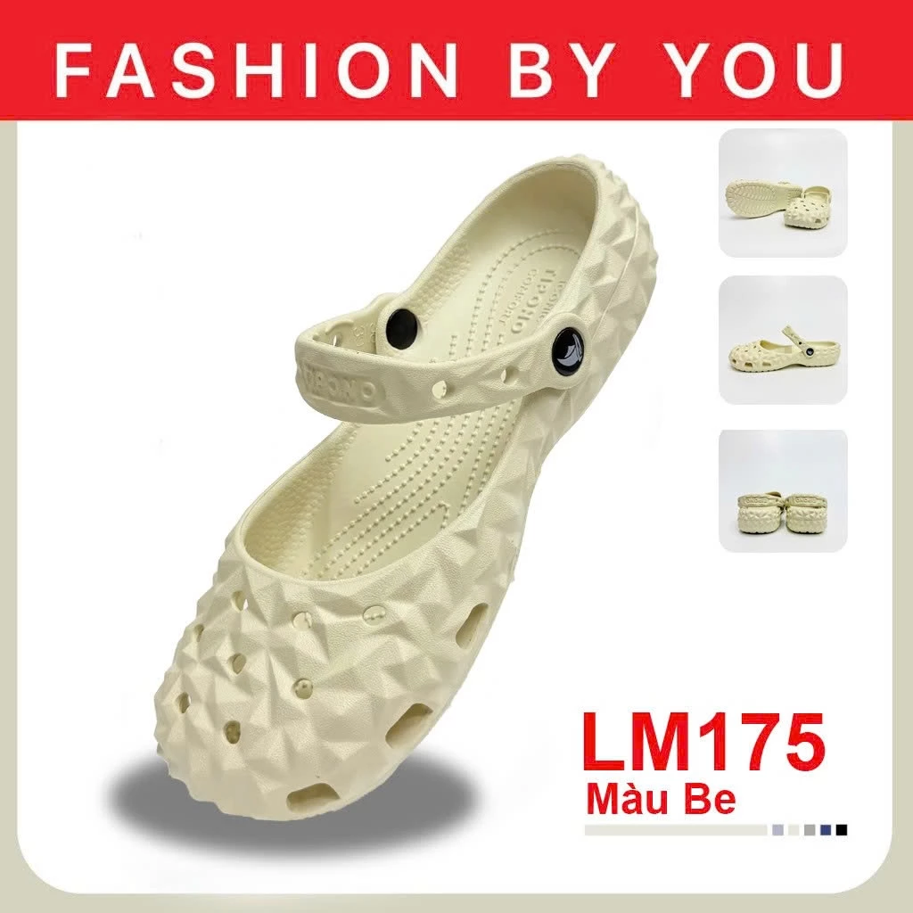 TIPONO LM175 [Tặng Charm Ngẫu Nhiên] Dép Nữ Ballet Sầu Riêng EVA Siêu Nhẹ Êm Chân Chống Trượt