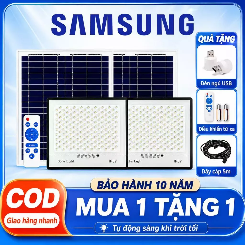 Samsung Đèn Năng Lượng Mặt Trời 3000W Đèn Đường Ngoài Trời