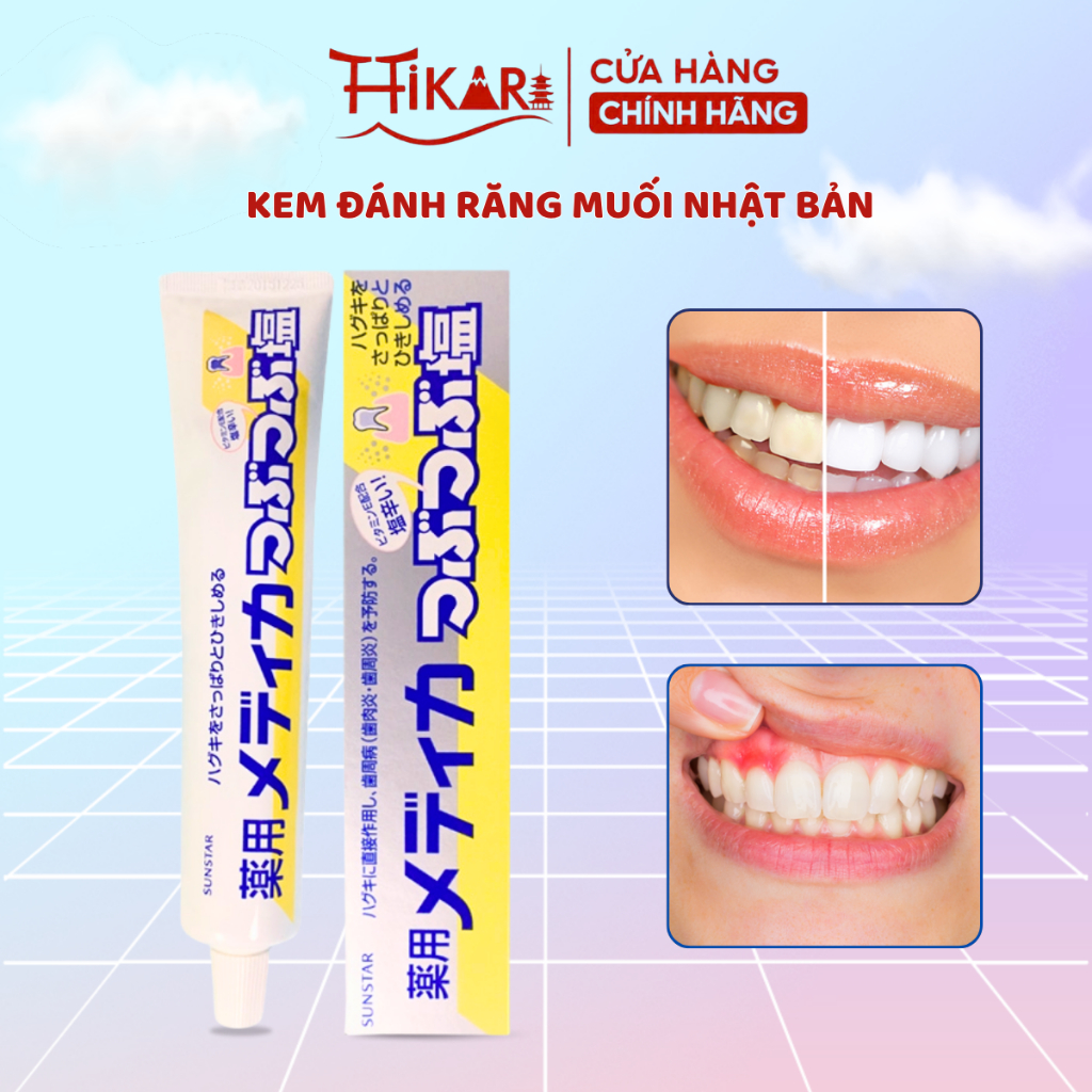 Kem Đánh Răng Muối Sunstar Nhật Bản 170G Làm Sạch Sâu, Hỗ Trợ Trắng Răng, Giảm…