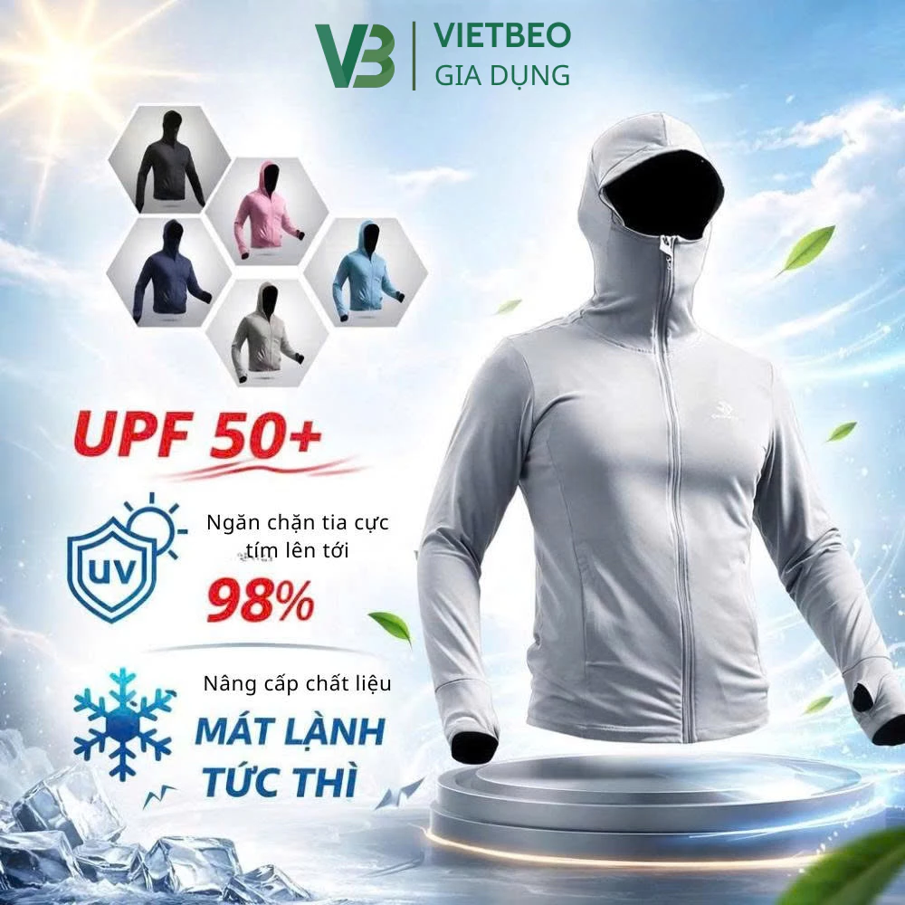 Áo Chống Nắng 2 Lớp Cao Cấp DIDOOGLT Vải Co Giãn 4 Chiều Cách Nhiệt Kháng UV, Unisex Nam Nữ