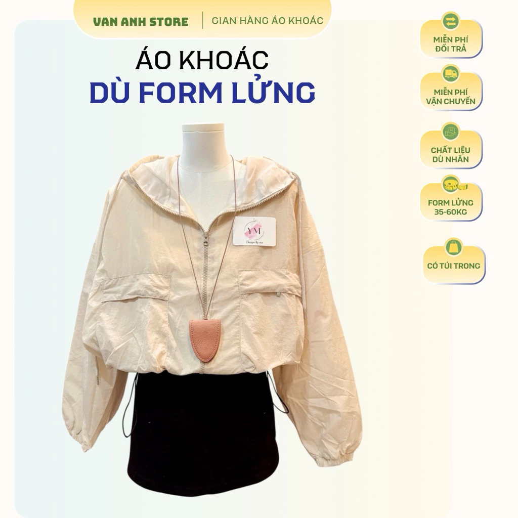 Áo Khoác Dù Nhăn Form Croptop Túi Hộp, áo khoác nữ form ngắn lửng 35-60kg mặc đẹp dài áo 45cm có túi trong