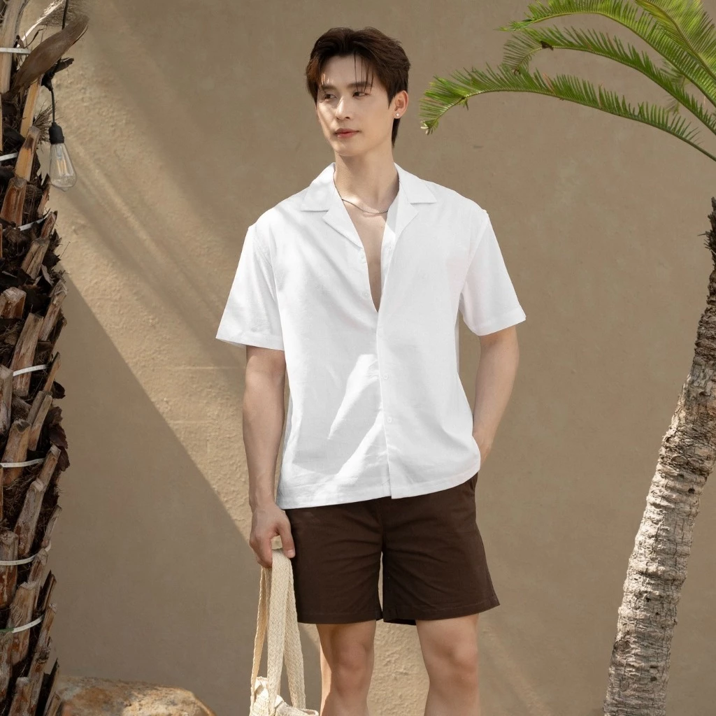 Áo Sơ Mi Nam Tay Ngắn CUBAN Chất Liệu Vải Linen Cao Cấp, Form Relaxed, Thoáng Mát, Hút Ẩm - LUCIINON