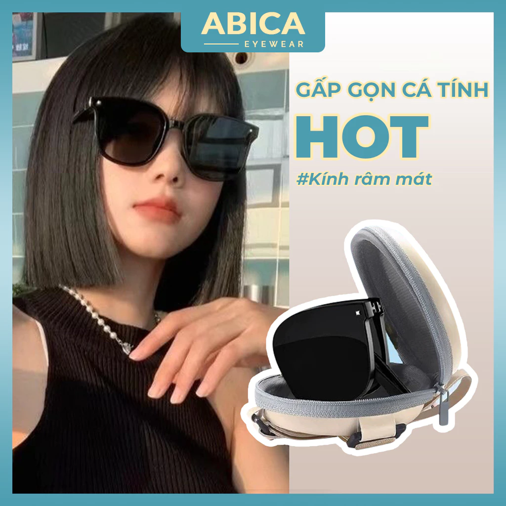 Kính Mát Chống Nắng, Chống Tia UV Gấp Gọn,Mắt Kính Râm Mát Thời Trang Cho Nam Và Nữ Bền Đẹp Giá Rẻ ABICA 288