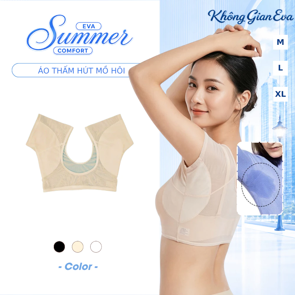 Áo Thấm Hút Mồ Hôi Nách Ngăn Vệt Ố Vàng Trên Áo Có Thể Tái Sử Dụng Giúp Nách Khô Thoáng Không Mùi MH88