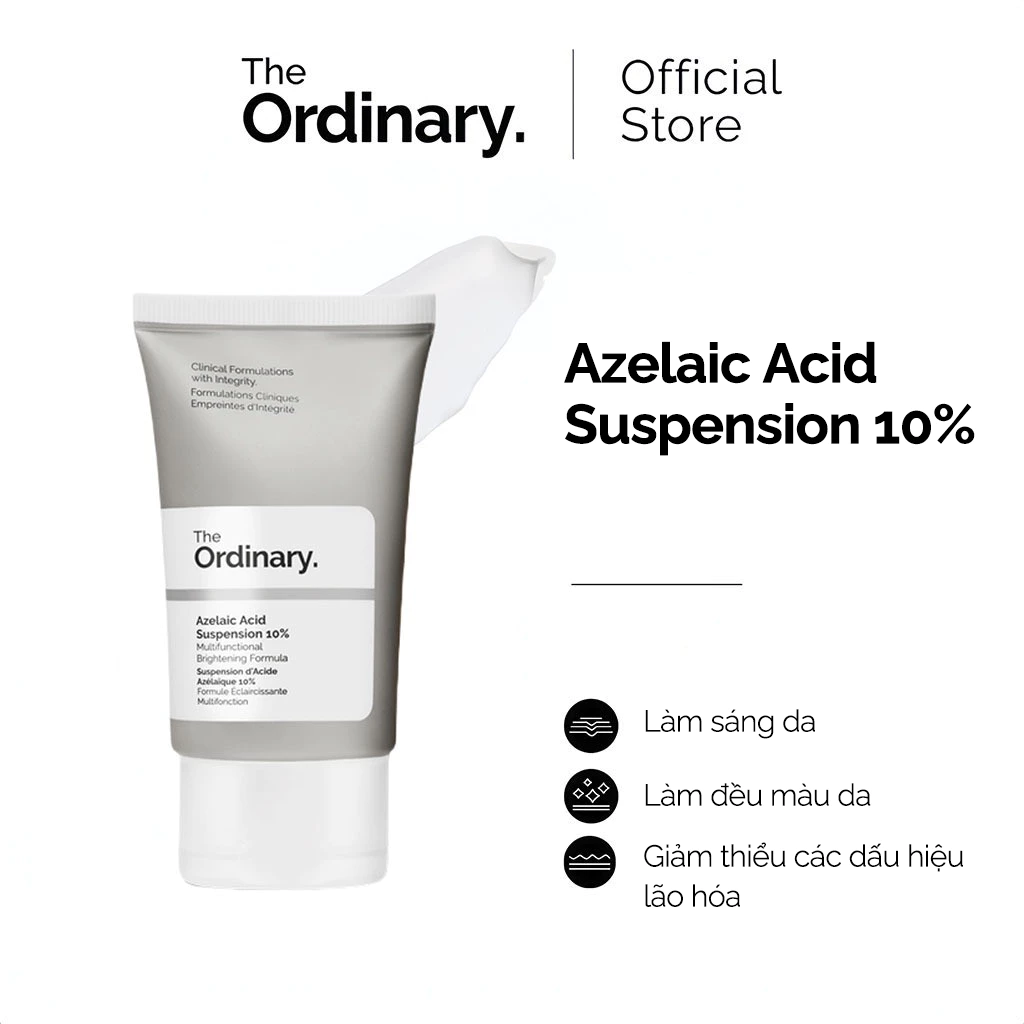 The Ordinary Azelaic Acid Suspension 10% làm mờ thâm mụn và đều màu da cho da dầu mụn 30ml