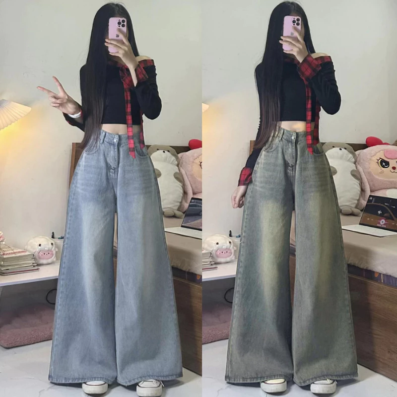 Quần Jean Nữ Ống Rộng Dáng Suông Basic MIAA Ống 30-33cm Dễ Mix Đồ Năng Động, quần bò ống suông WJeans046