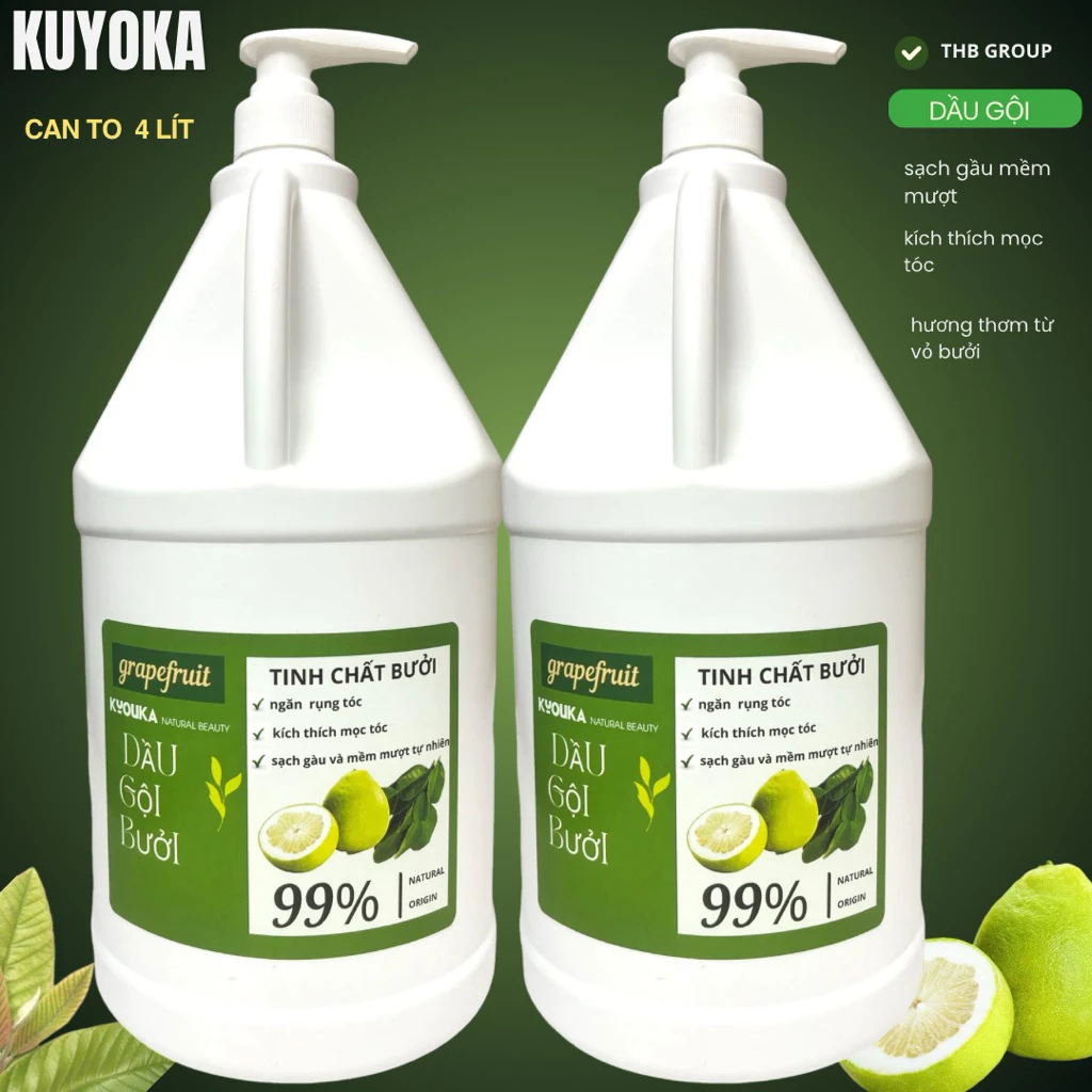 Dầu gội can bưởi kyouka natural valert grapefruit 4000ml phục hồi tóc chống dụng tóc tiếp kiệm giá xưởng