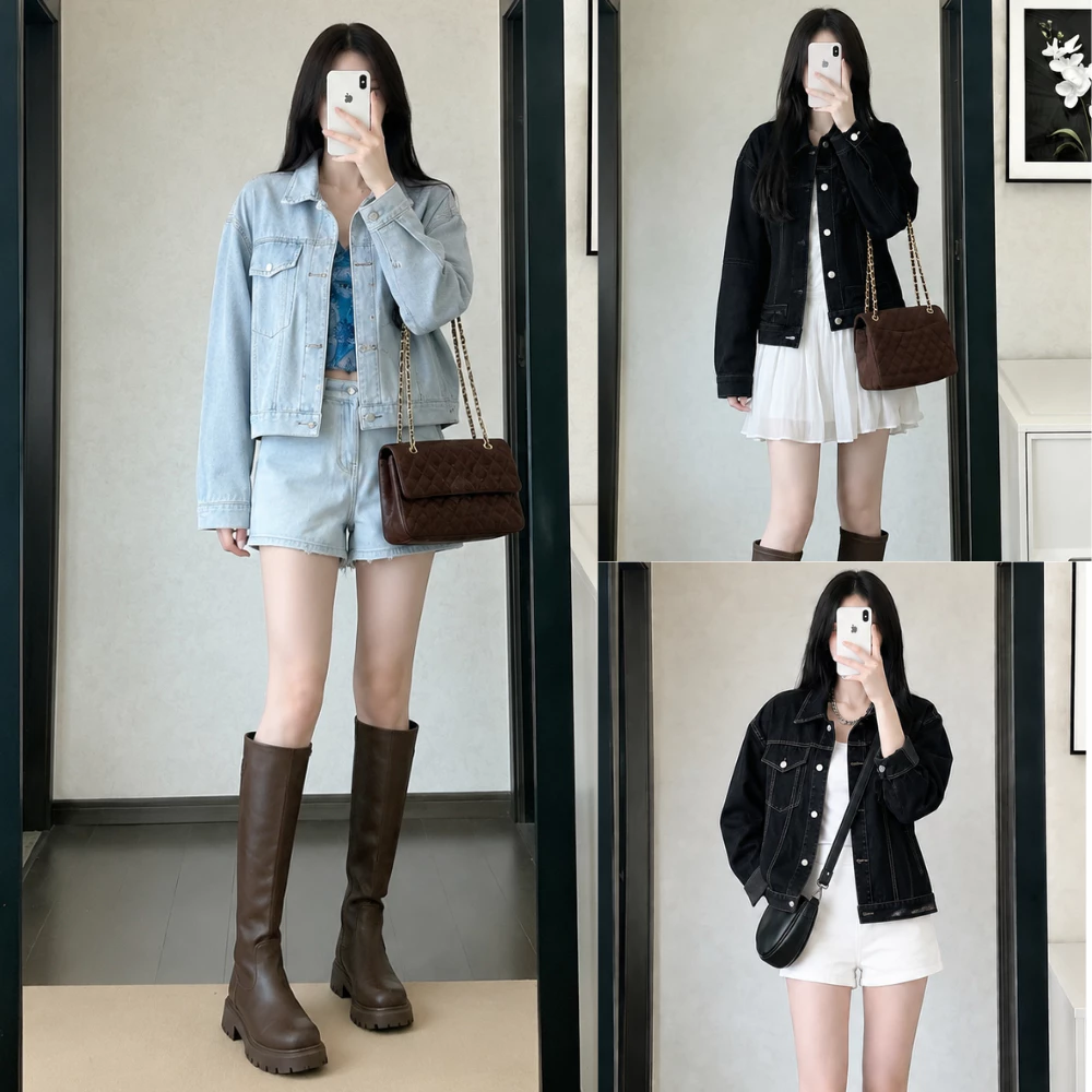 [DEAL HÀNG MỚI ] Áo khoác jean Ver 3 form Nam Nữ chất denim có túi trong phong cách trẻ trung năng động