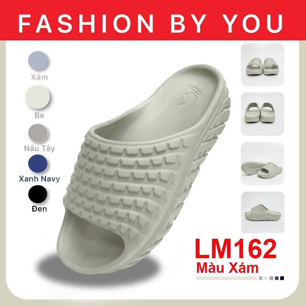 TIPONO LM162 Dép Quai Ngang Nam Nữ Siêu Nhẹ Chống Trượt Êm Chân Đi Mưa Đi Chơi Đi BiểnThời Trang