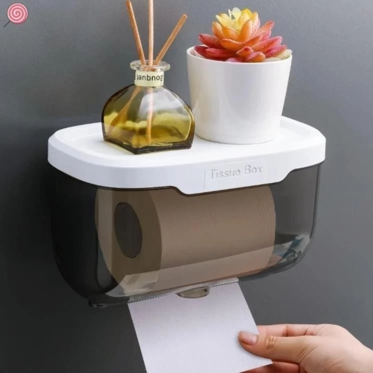 Hộp Đựng Khăn Giấy Vệ Sinh Đa Năng Chống Thấm Nước Tiện Dụng Hàng Nhựa việt Nhật , Hôp giấy vệ sinh 1 ngăn 1515