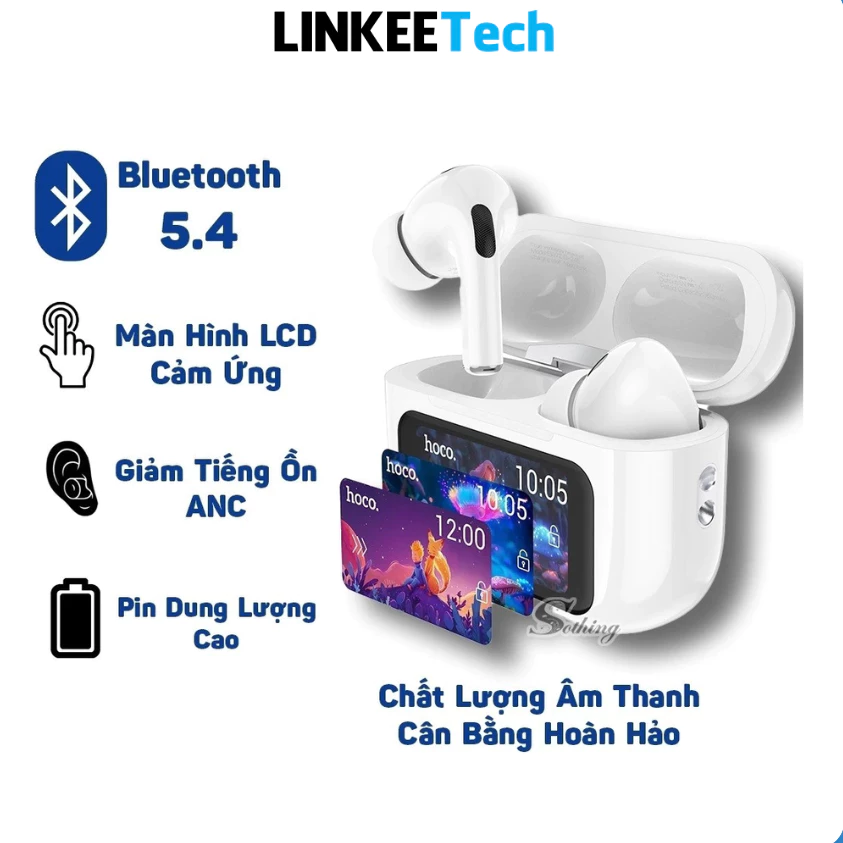 Tai Nghe Bluetooth Chống Ồn, Có Màn Hình Led Kết Hợp Mic, Đeo Thoải Mái Cả Ngày, Chống Thấm Nước SP4 HTH