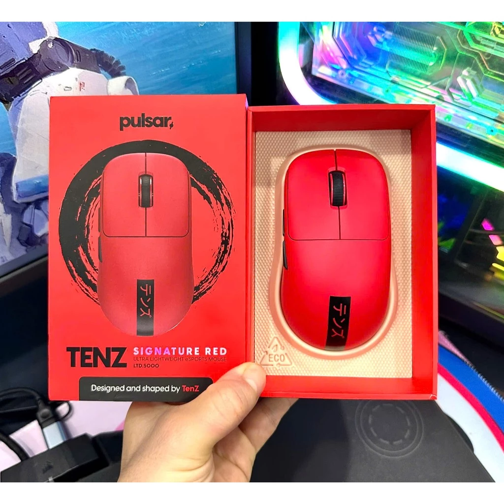 Chuột không dây Pulsar TenZ Signature ( Kèm dongle 8khz ) phiên bản giới hạn , giá rẻ nhất thị trường