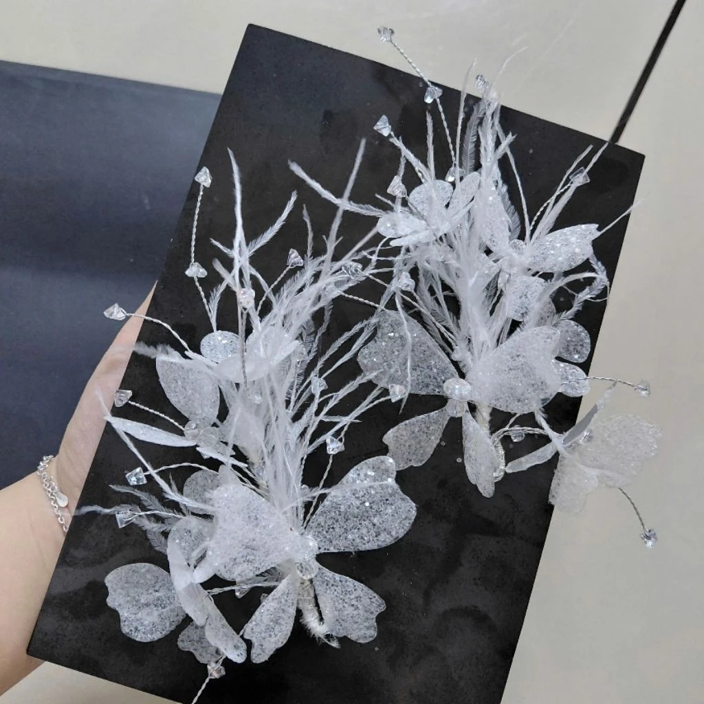(Mẫu 10) Cài tóc cô dâu, cài tóc bà xui, phụ kiện trang điểm cô dâu. Đạo cụ phụ kiện Nguyễn Nhật