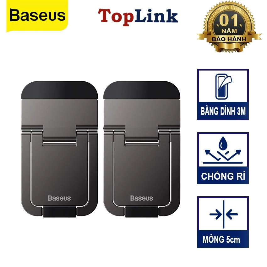 Giá Đỡ Laptop Baseus Slim Laptop Kickstand Tản Nhiệt Siêu Nhỏ Gọn (2pcs) - TopLink