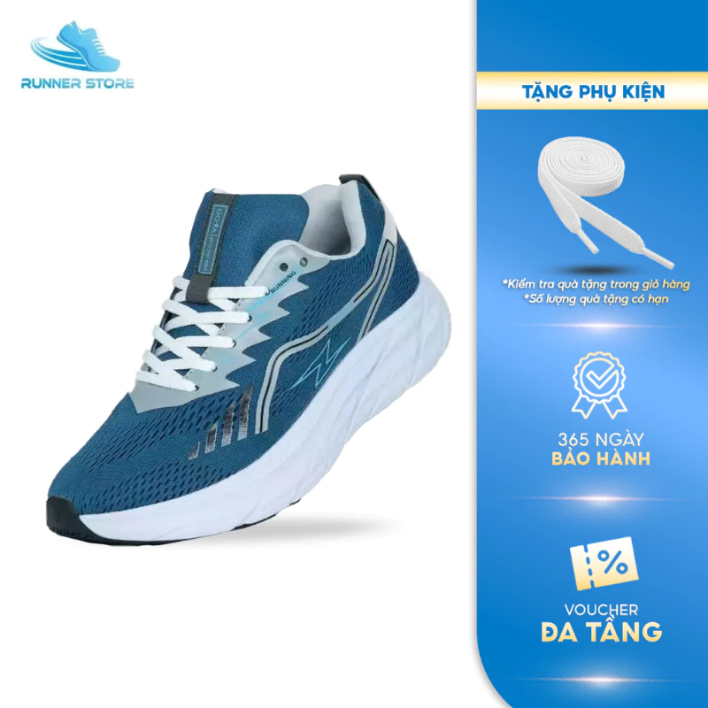 Giày thể thao chạy bộ nam nữ Goya Plus năm 2026 màu Xanh dương V1 - Êm ái & Chống trượt