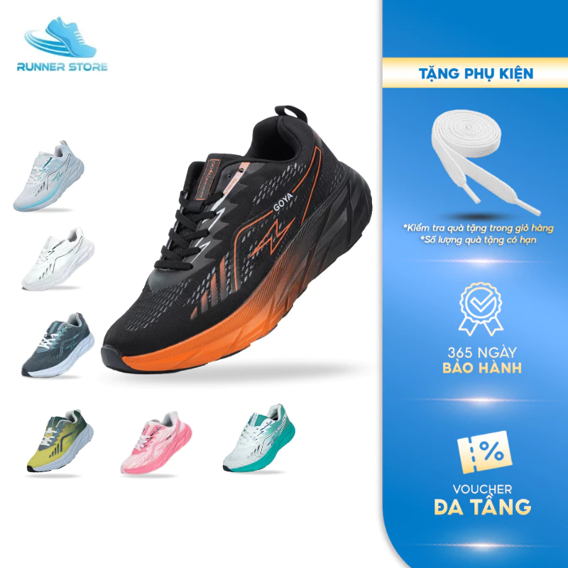 Giày thể thao chạy bộ nam nữ Goya Plus 2026 -  Đế nhẹ, êm chân, thoáng khí phù hợp tập gym, đi bộ cả ngày