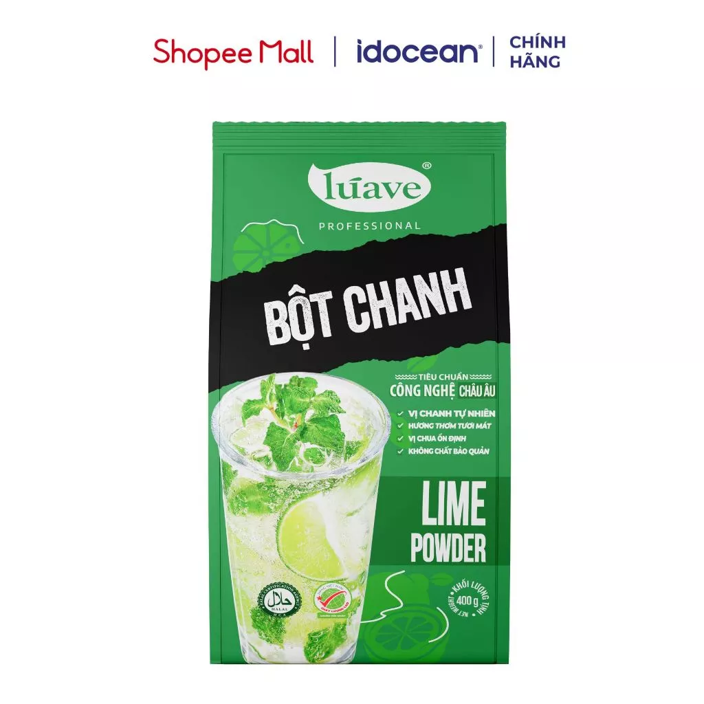 Bột Chanh Lúave 400G - Thay Thế Chanh Tươi Chế Biến Nước Chấm, Pha Chế Đồ Uống, Nấu Ăn Nhanh Gọn