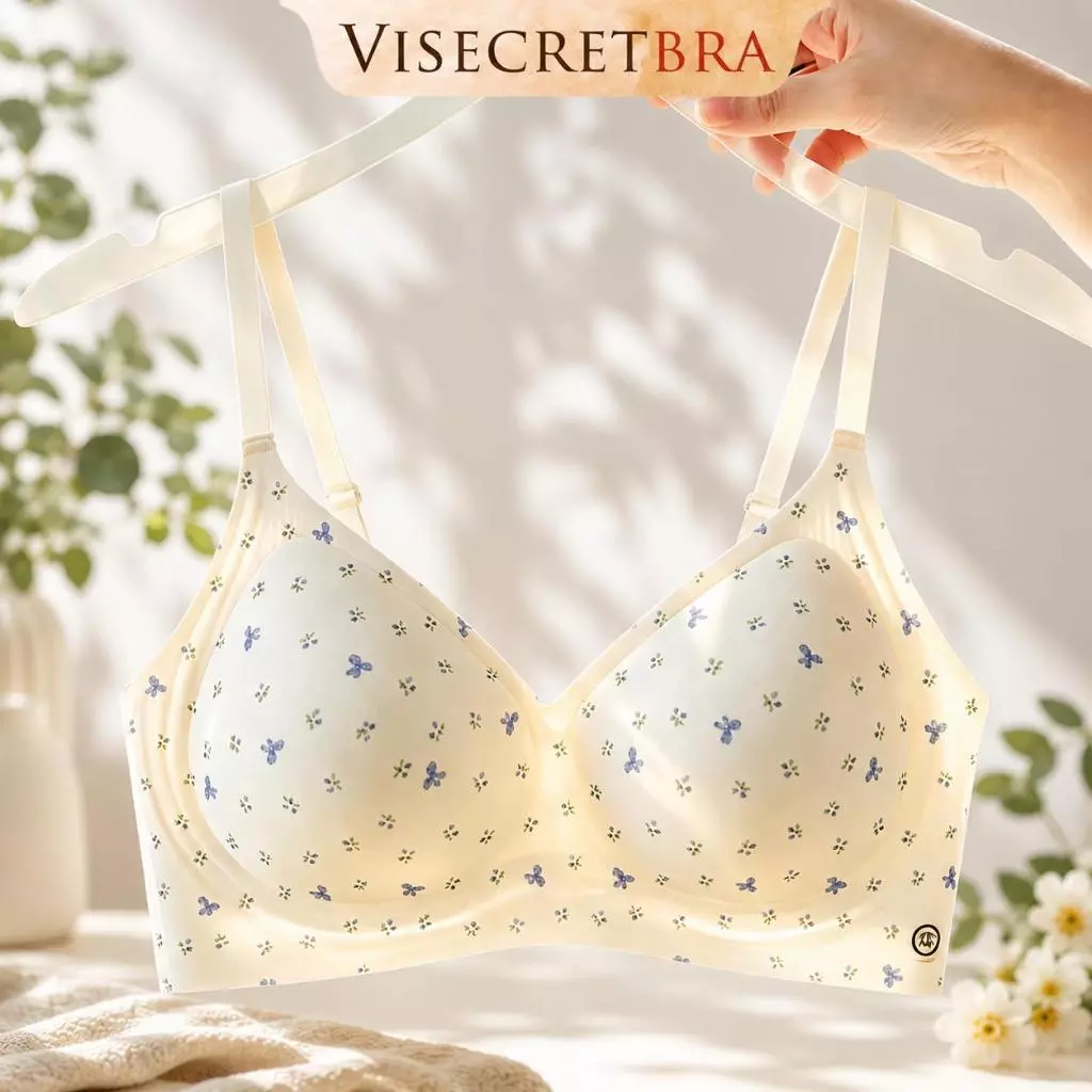 VISECRETBRA Áo Lót Áo Ngực Nữ Bra Chất Su Thạch Mỏng Nhẹ  Áo Không Gọng Không Hở Cúp Mút May Cố Định -- A-VN260453