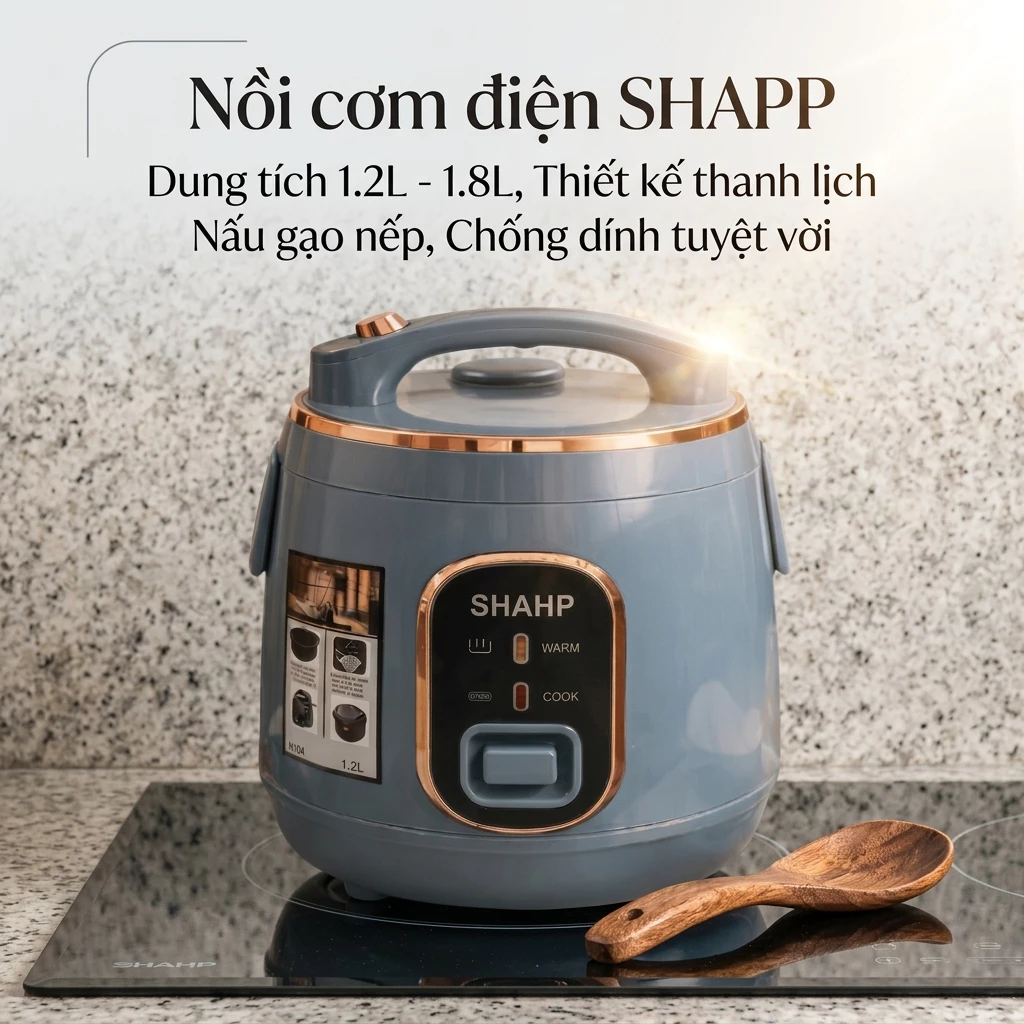 Nồi Cơm Điện SHAPP Thiết Kế Hình Heo Đáng Yêu Chống Dính Cực Tốt