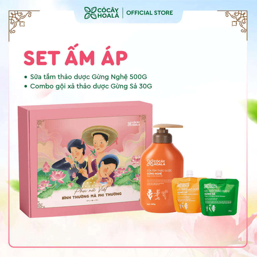 Set quà Ấm Áp Cỏ Cây Hoa Lá "Phụ nữ Việt - Bình thường mà phi thường"