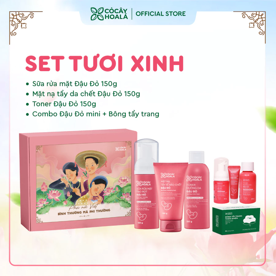 Set quà Tươi Xinh Cỏ Cây Hoa Lá "Phụ nữ Việt - Bình thường mà phi thường"