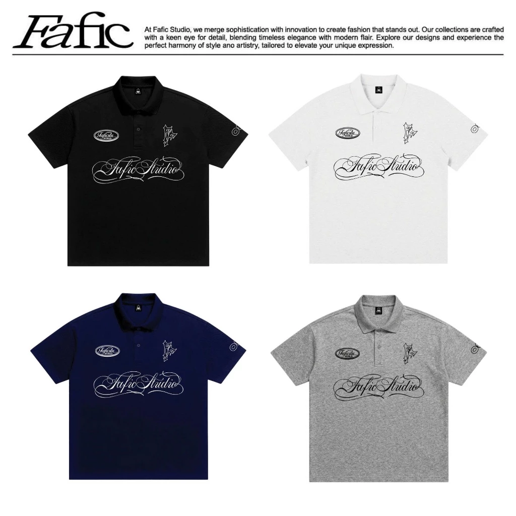 Áo polo Ngắn Tay FAFIC IMPERIAL RACING SPORTY cổ bẻ FORM rộng nam nữ Chất Vải Cotton Mềm Mịn Thoáng Mát UNISEX