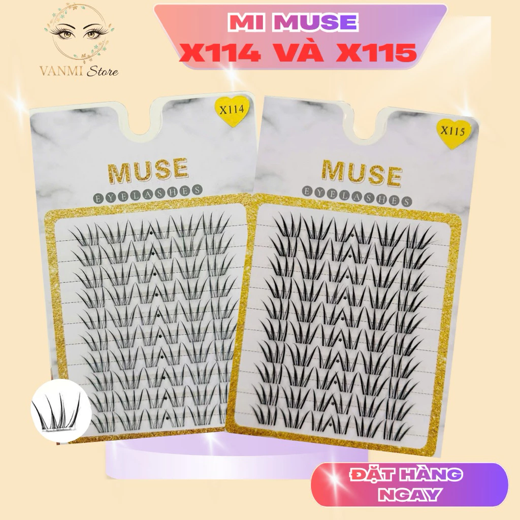 Mi Giả Kiểu Hàn Quốc, Muse X114 và X115, Mi Giả Tự Nhiên Và Sống Động