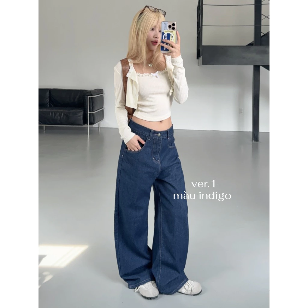 Quần Kaki Jeans ống suông Ver 1 Calem Club nhiều màu tôn dáng form unisex nam nữ WJeans098
