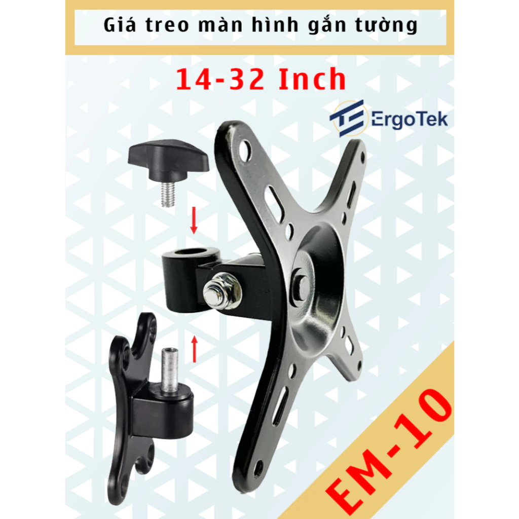 EM-10 - Giá treo màn hình máy tính - HỢP KIM NHÔM - Xoay đa năng - [Màn hình 14 -32 inch]