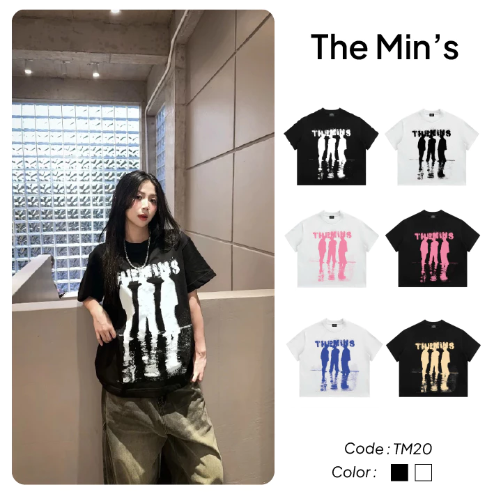 Áo Thun Local Brand THE MINS MIDNIGHT SQUAD TM20 Áo Thun Unisex Form Boxy Vải Cotton 100%