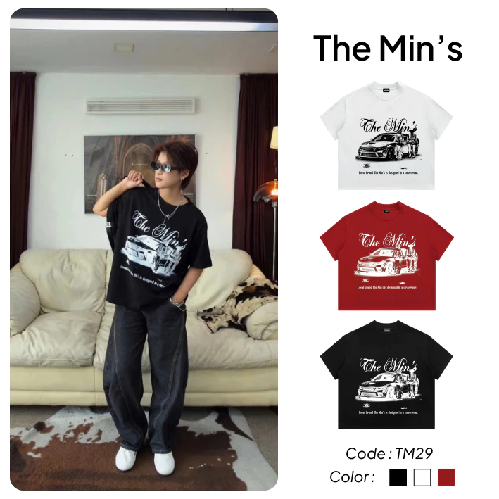 Áo Thun Local Brand The Min's The Nitro Tee TM29 Áo Thun Unisex Form Boxy Vải Cotton 100%