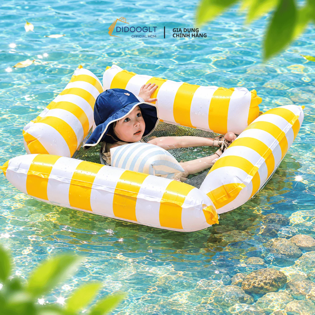 Ghế Phao Bơi Didooglt Võng Lưới Thư Giãn Đa Năng - Phao Nổi Chống Lật Gấp Gọn Cho Trẻ Em Và Người Lớn