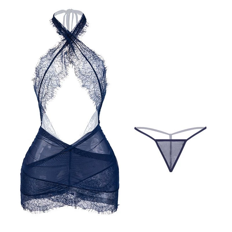 Váy Ngủ Sexy DN81 Phối Ren Xuyên Thấu Body Ôm Dáng Dịu Dàng Cuốn Hút