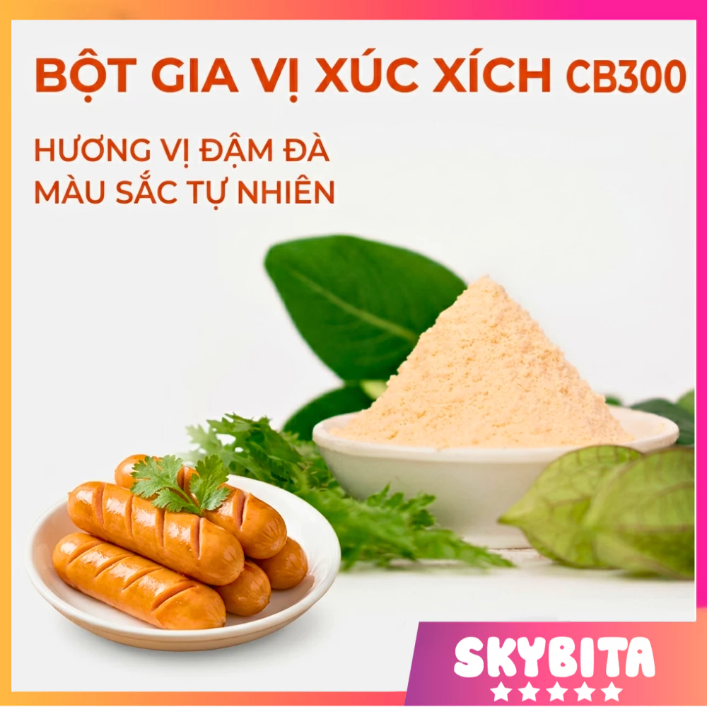 [SP Dùng Thử] Gia vị xúc xích Đức CB300 làm cho 2kg xúc xích