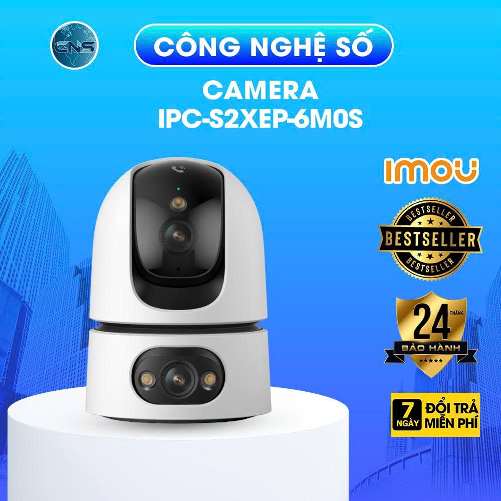 Camera wifi 2 ống kính quay quét IMOU S2XEP-6M0S (6MP) S2XEP-10M0S (10MP) AI…