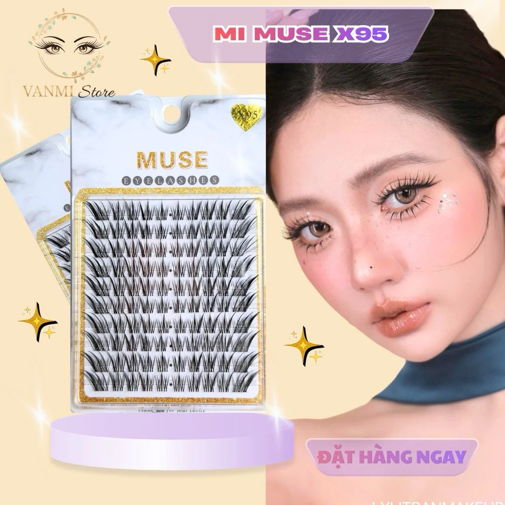 [MI MỚI] Mi Muse X95, Sợi Mi Sắc Nét Kết Hợp Cụm Đuôi Cáo - Vanmi Store