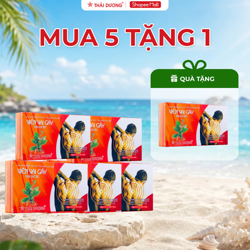 Viên Vai Gáy Sao Thái Dương ( 1 Hộp 30 viên) Dành cho người đau mỏi đốt sống cổ, vai gáy - SaoThái Dương